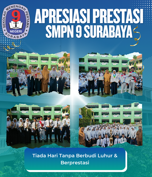 Apresiasi Prestasi Murid Awali Pekan, SMP Negeri 9 Surabaya Semakin Mantap Wujudkan Generasi Berprestasi