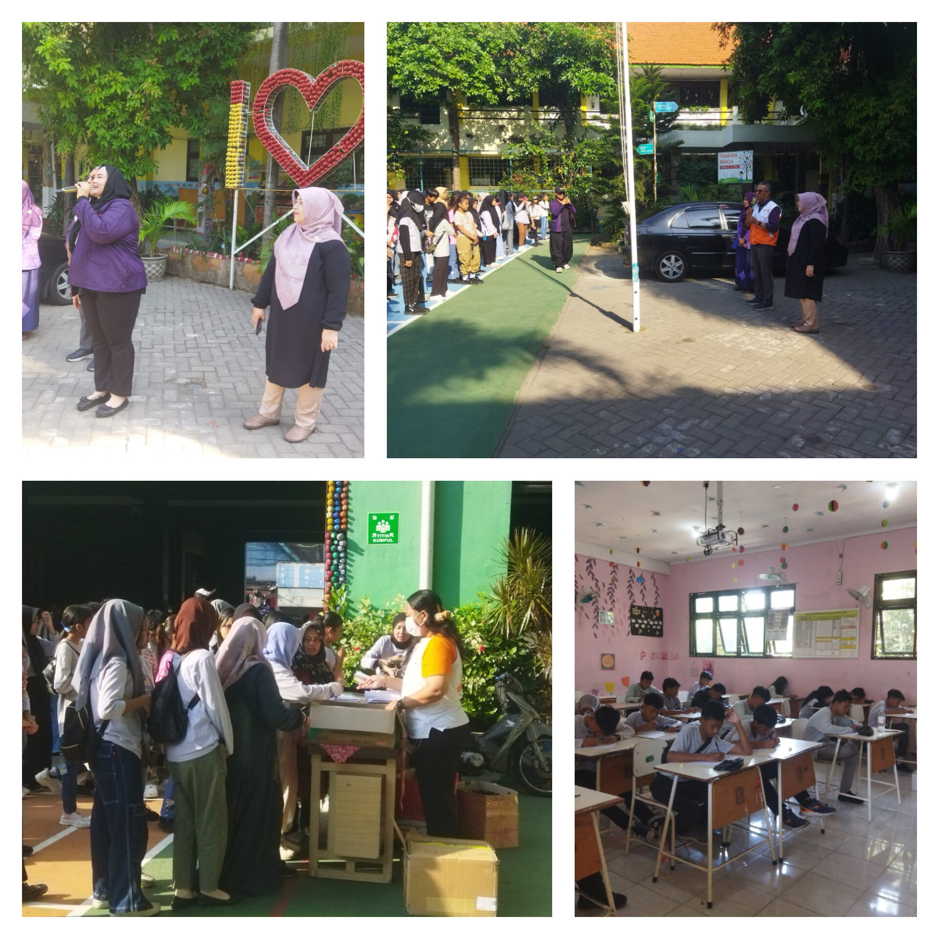 Tes Intelegensia Wahana Visi bertempat di SMP Negeri 9 Surabaya